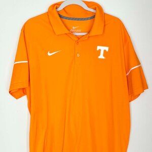 nike mens Tennessee VOLS Dri-FIT orange sideline polo shirt SZ XL (2006)